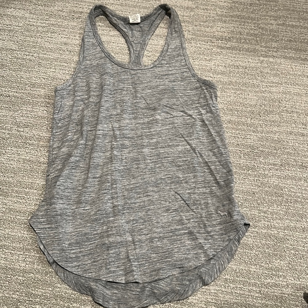 PINK gray (soft) workout tank